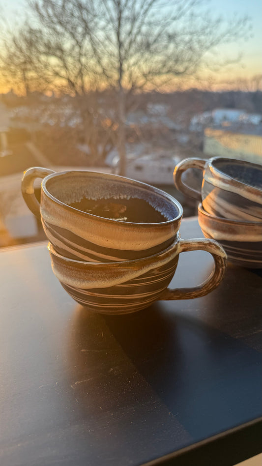 Marbled Latte Mug